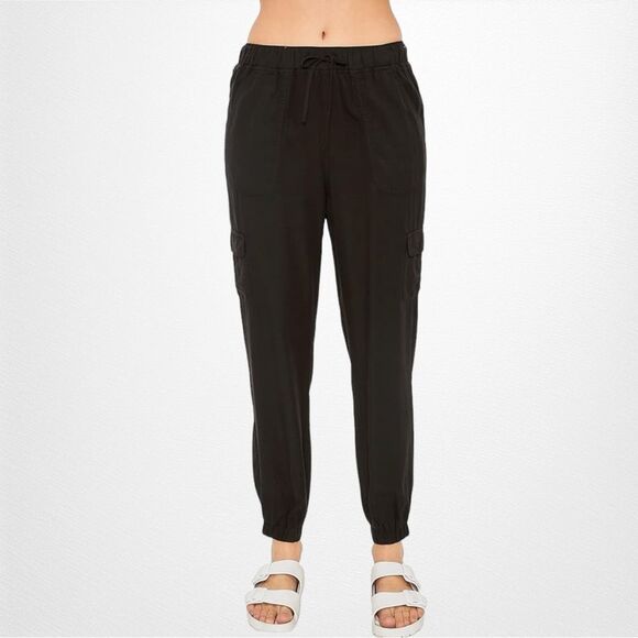 Love Tree Black Pull-On  Pants with Elastic Ankles Size Small - Picture 3 of 10